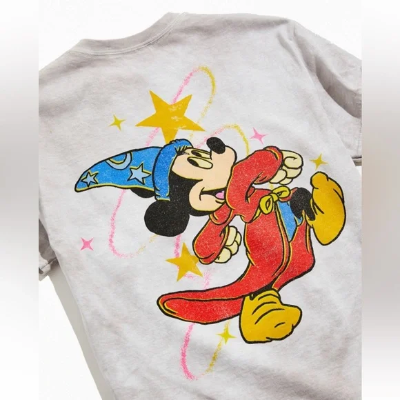 NWT Disney Fantasia Retro Mickey Mouse UO Exclusive Classic Tie-Dye T-Shirt - Picture 4 of 4